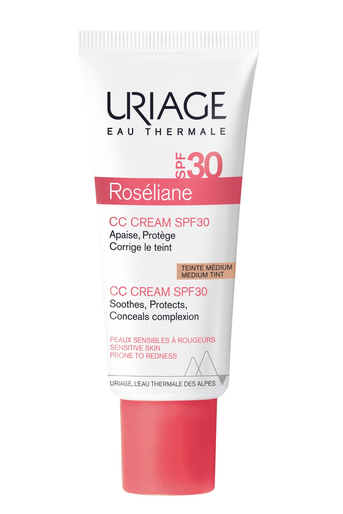 Uriage Roseliane Medium Tint Cc Cream Spf 30 Kızarıklık Eğilimi Olan Hassas Ciltler Için Cc Krem Spf30