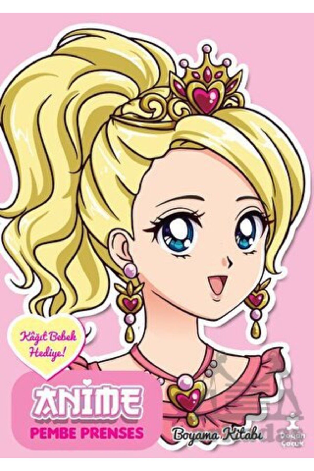 Doğan Çocuk Anime Pembe Prenses Boyama Kitabı