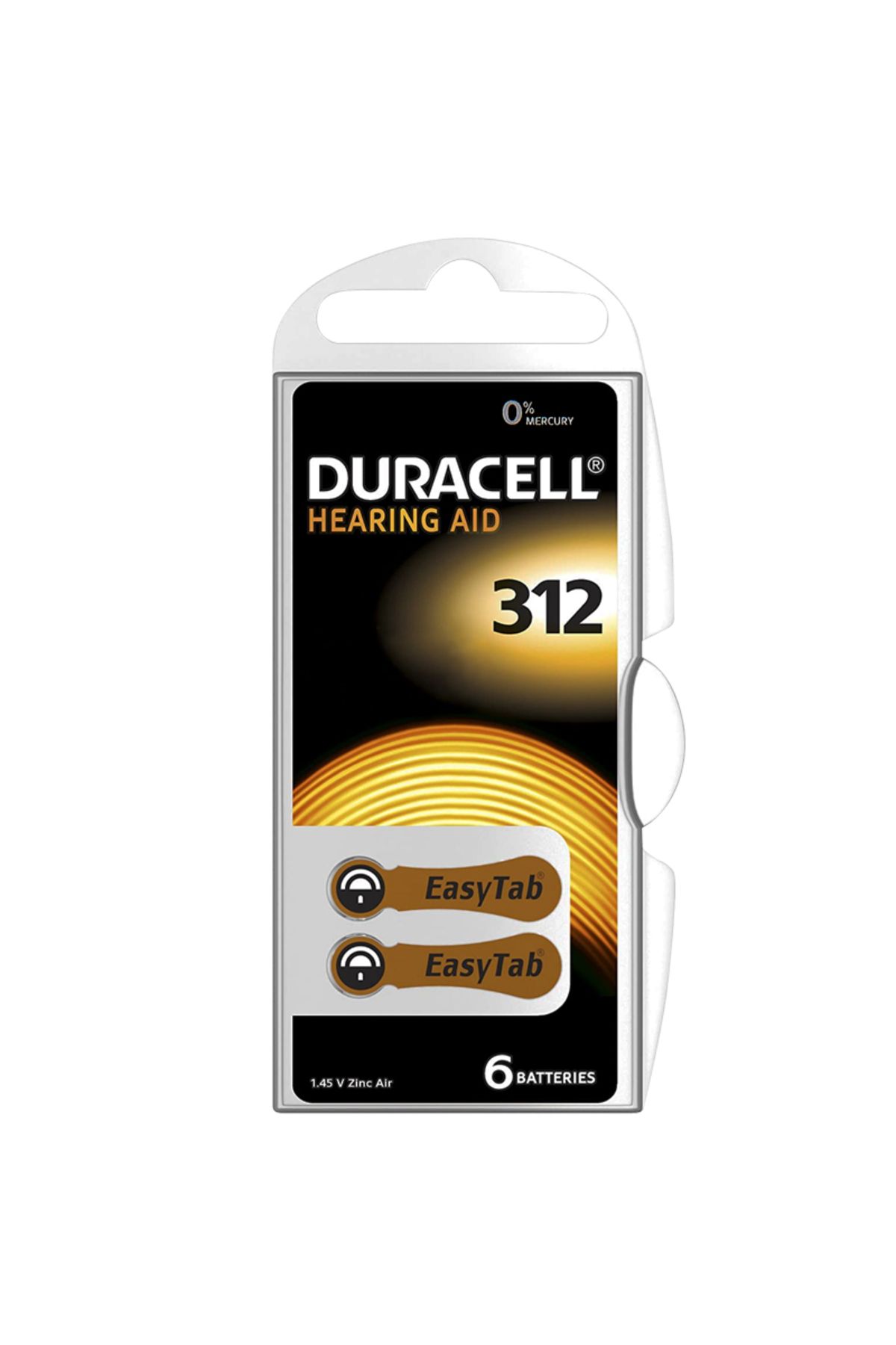 arzela DURACELL 312 NO KULAKLIK PİLİ (6LI PAKET)