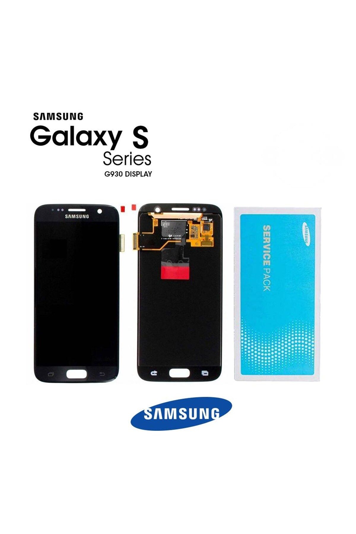 Samsung Galaxy S7 G930 Uyumlu Lcd Ekran Dokunmatik Siyah Servis GH97-18523A