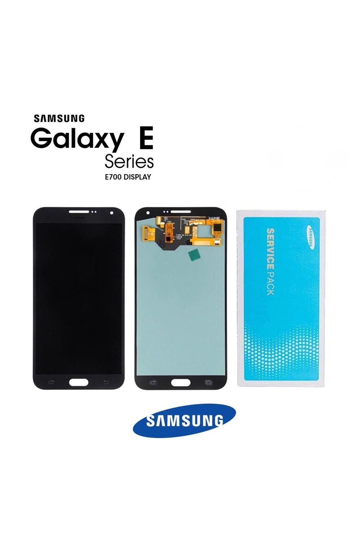 Samsung Galaxy E7 E700 Uyumlu Lcd Ekran Dokunmatik Siyah Hk Servis
