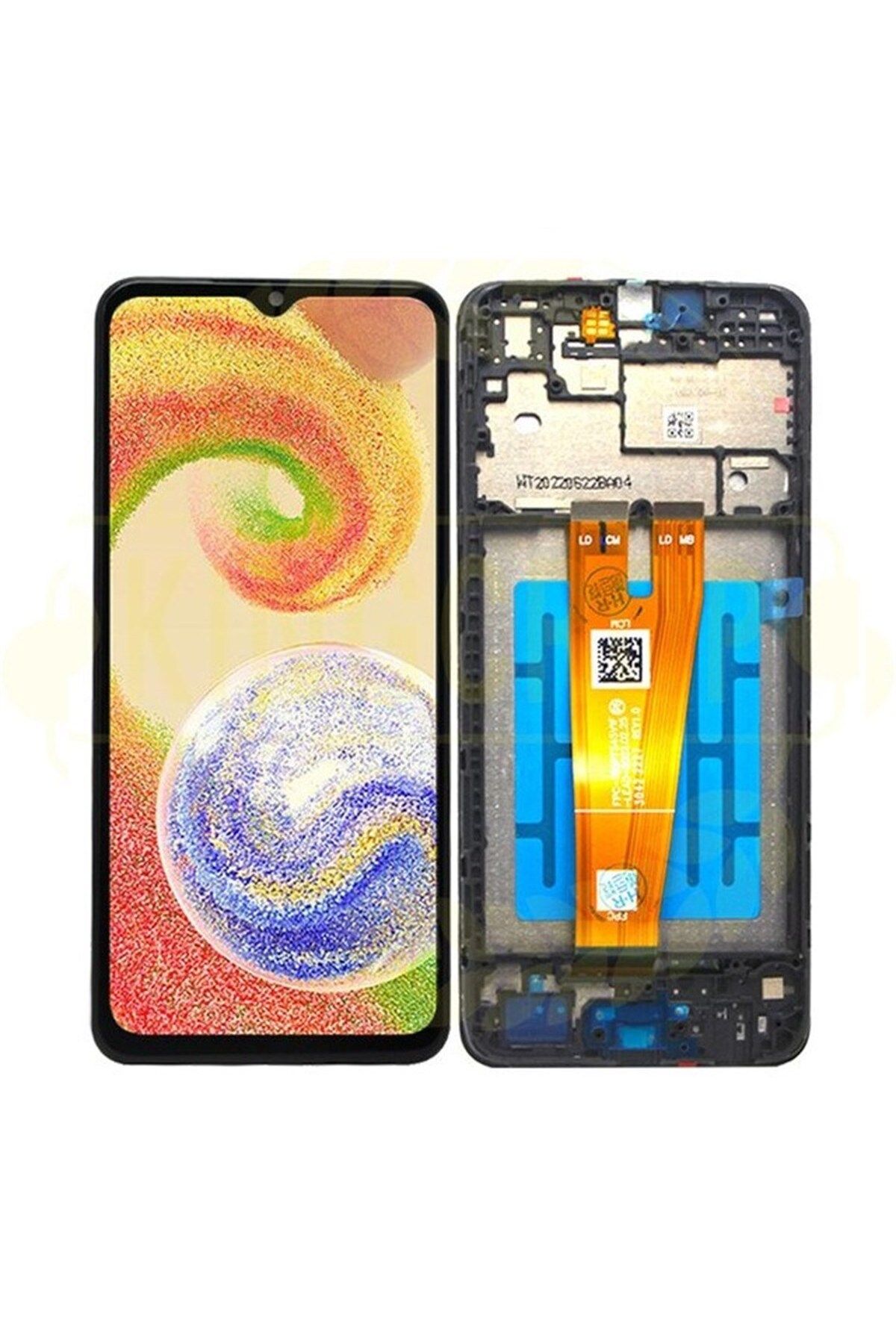 Samsung Galaxy A04 A045f Uyumlu Lcd Ekran Dokunmatik Siyah Servis Çıtalı