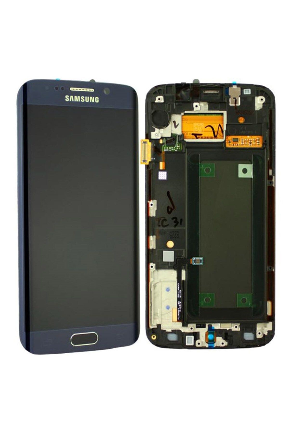 Samsung Galaxy S6 Edge G925 Uyumlu Lcd Ekran Dokunmatik Siyah Servis GH97-17162A