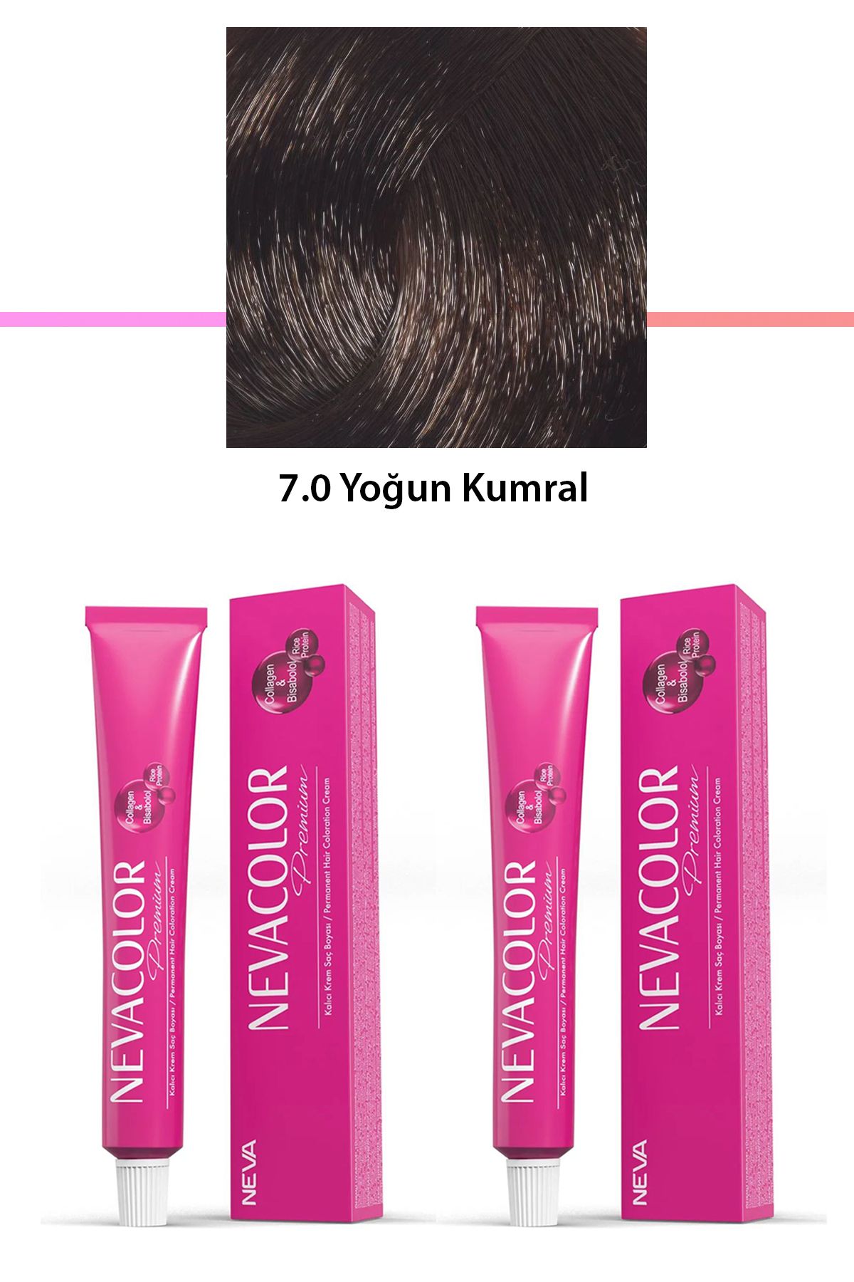 Genel Markalar 2 li Set Premium 7.0 Yoğun Kumral - Kalıcı Krem Saç Boyası 2 X 50 g Tüp