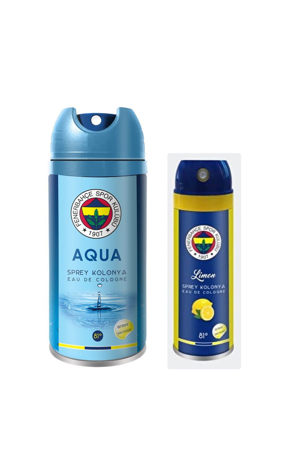 Fenerbahçe 150 ml Aqua Kolonya+50 ml Aqua Kolonya Seti