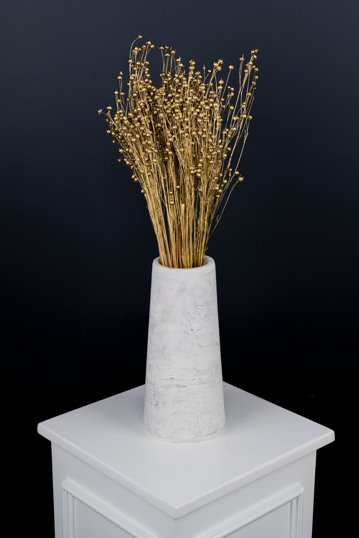 Kuru Çiçek Deposu Yılbaşı Yeni Yıl Hediyesi Keten Gold 50 cm - Kuru Çiçek