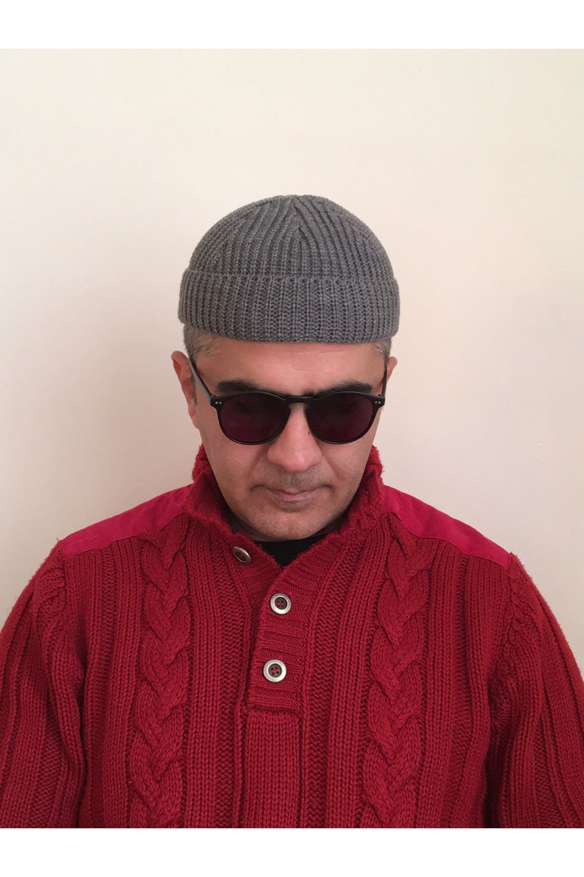 Outlet Çarşım Erkek Docker Örgü Bere Kısa Model Hipster Skullcap