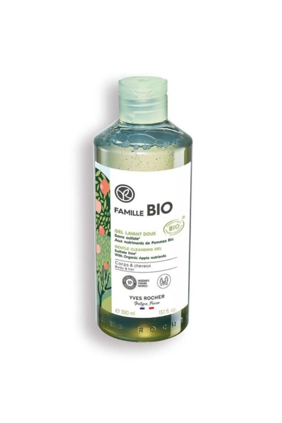 Yves Rocher Saç ve Vücut Şampuanı / Famille Bio Tüm Aile İçin Organik Sertifikalı 390 ml
