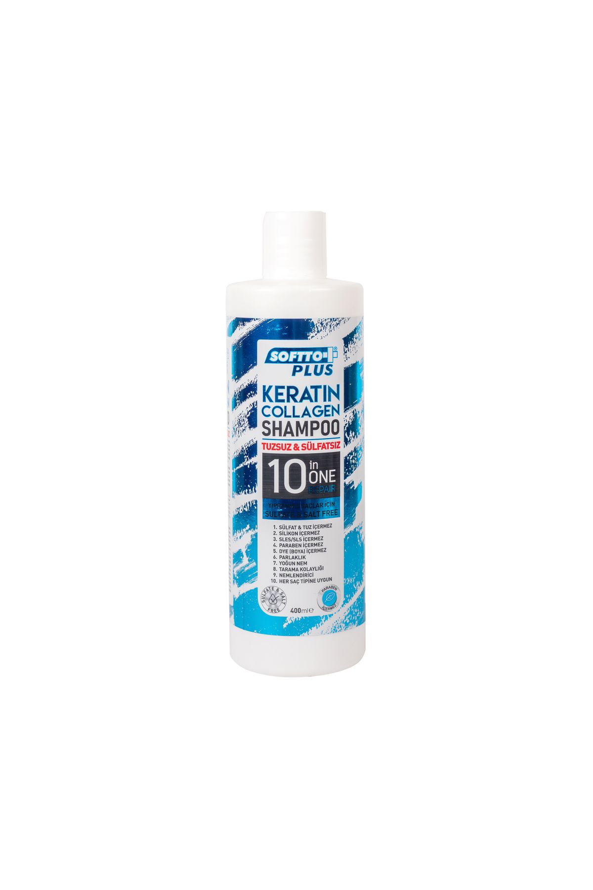 Softto Plus Keratin  Colagen Tuzsuz Şampuan 400 Ml