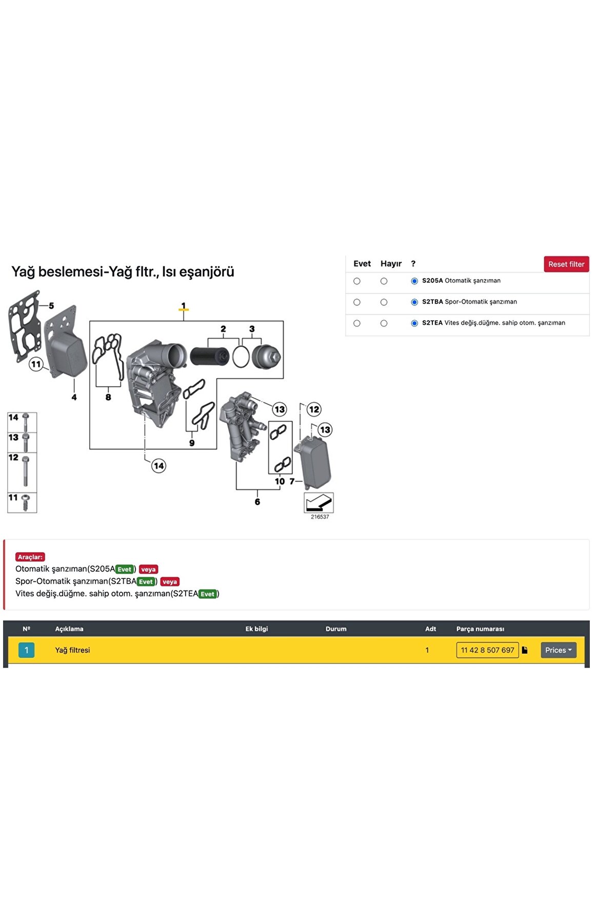 Yağ soğutucu komple bmw n47