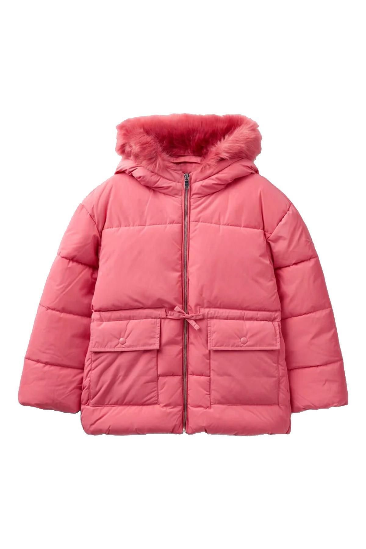 United Colors of Benetton Kız Çocuk Mont 2LBGCN02X