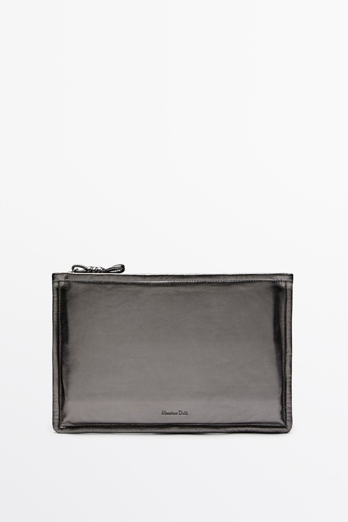 Massimo Dutti Düğüm detaylı Nappa deri el çantası