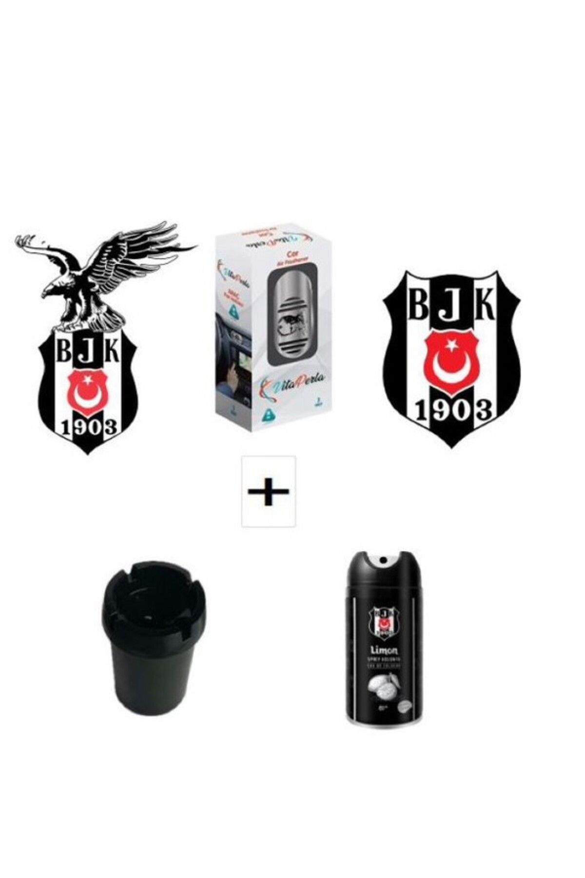 Beşiktaş Kombinasyon 2 Adet Asma Koku+Fan Kokusu+Küllük+Kolonya