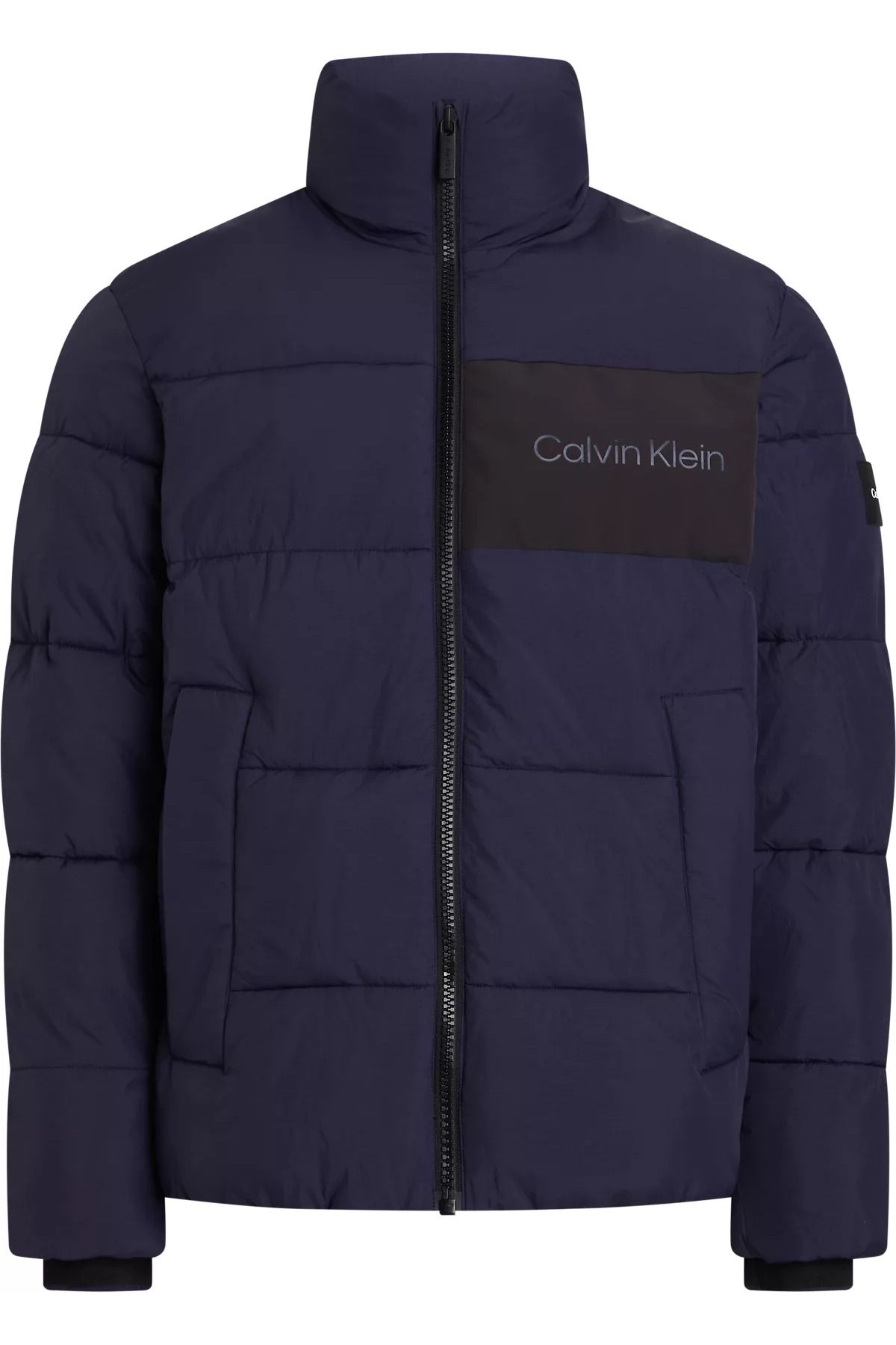 Calvin Klein Erkek Marka Logo Detaylı Baskılı Regular Fit Kısa Kollu Lacivert Mont K10K112360-CHW