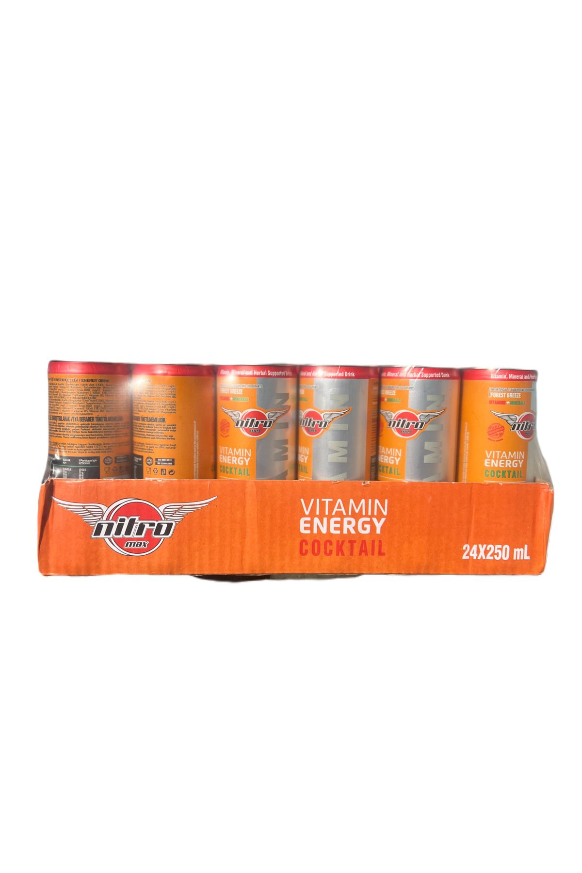 Nitro bd blueden - Nitro Max Energy Coctail 24*250 ml