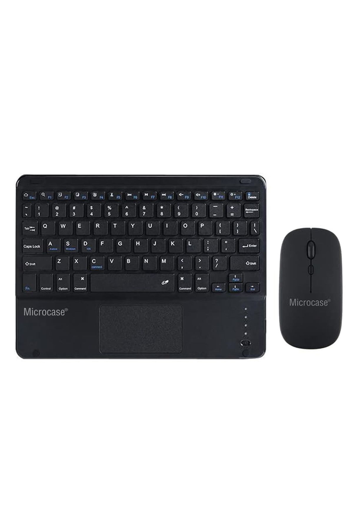 Microcase Tablet ve Telefonlar için Türkçe Q Bluetooth Touchpad Klavye ve Mouse Set - AL3560