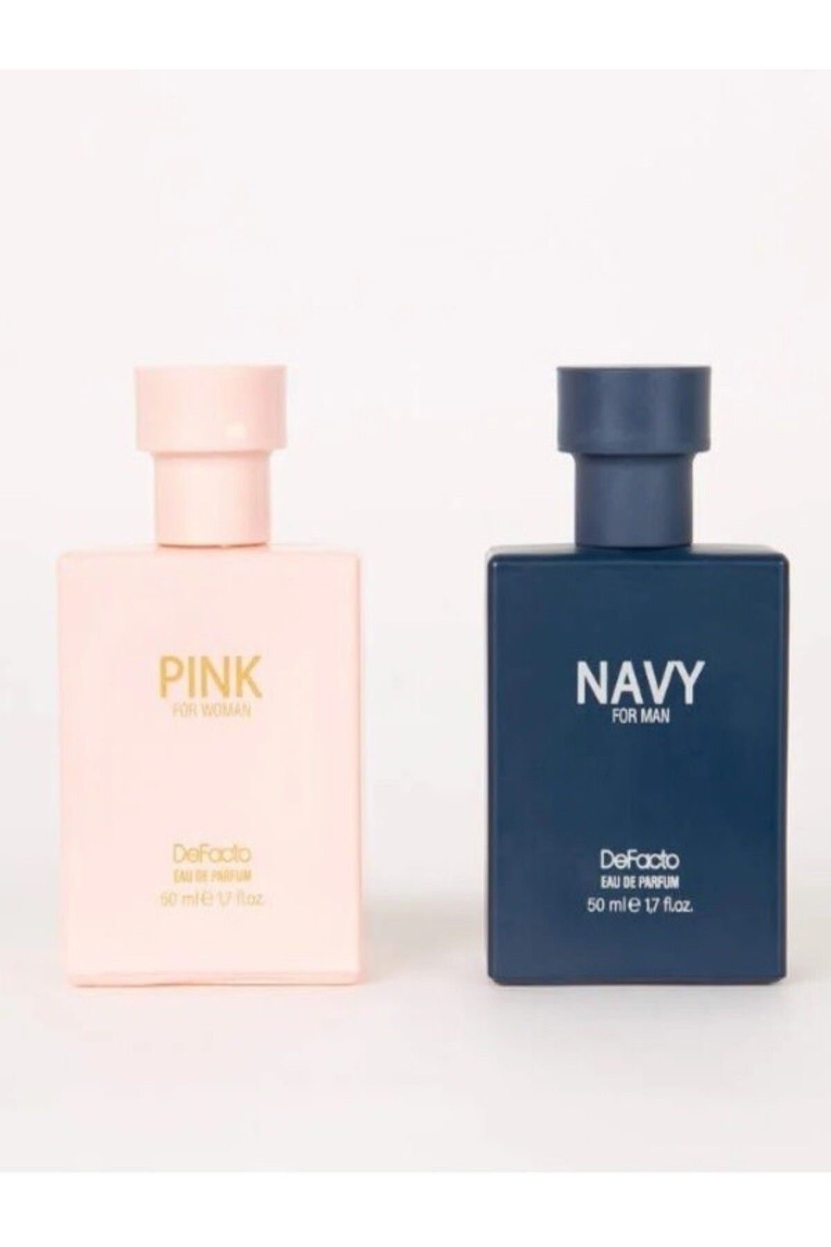 Defacto Erkek Navy & Kadın Pink 2'li Set Parfüm 50 ml