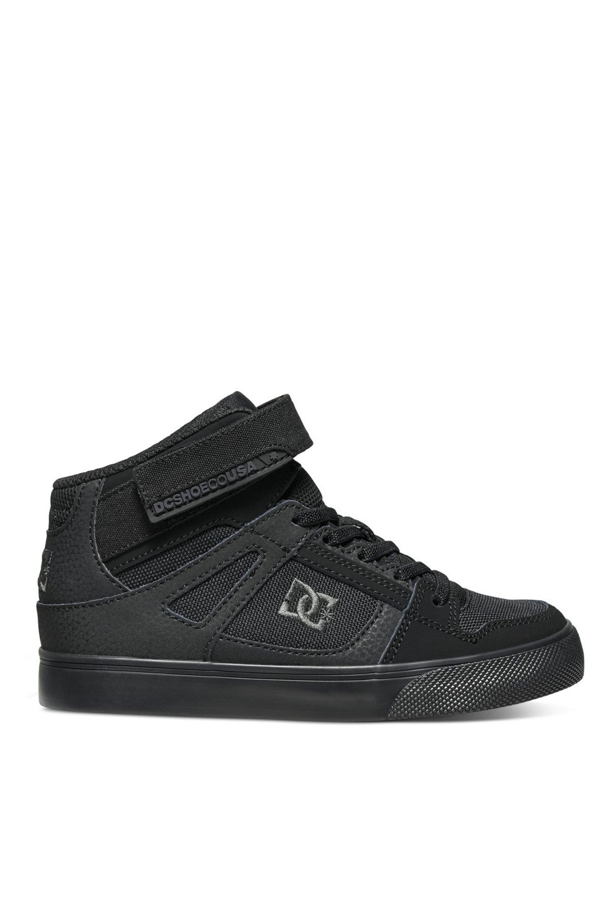 DC Siyah Erkek Çocuk Deri + Tekstil Yürüyüş Ayakkabısı ADBS300324
