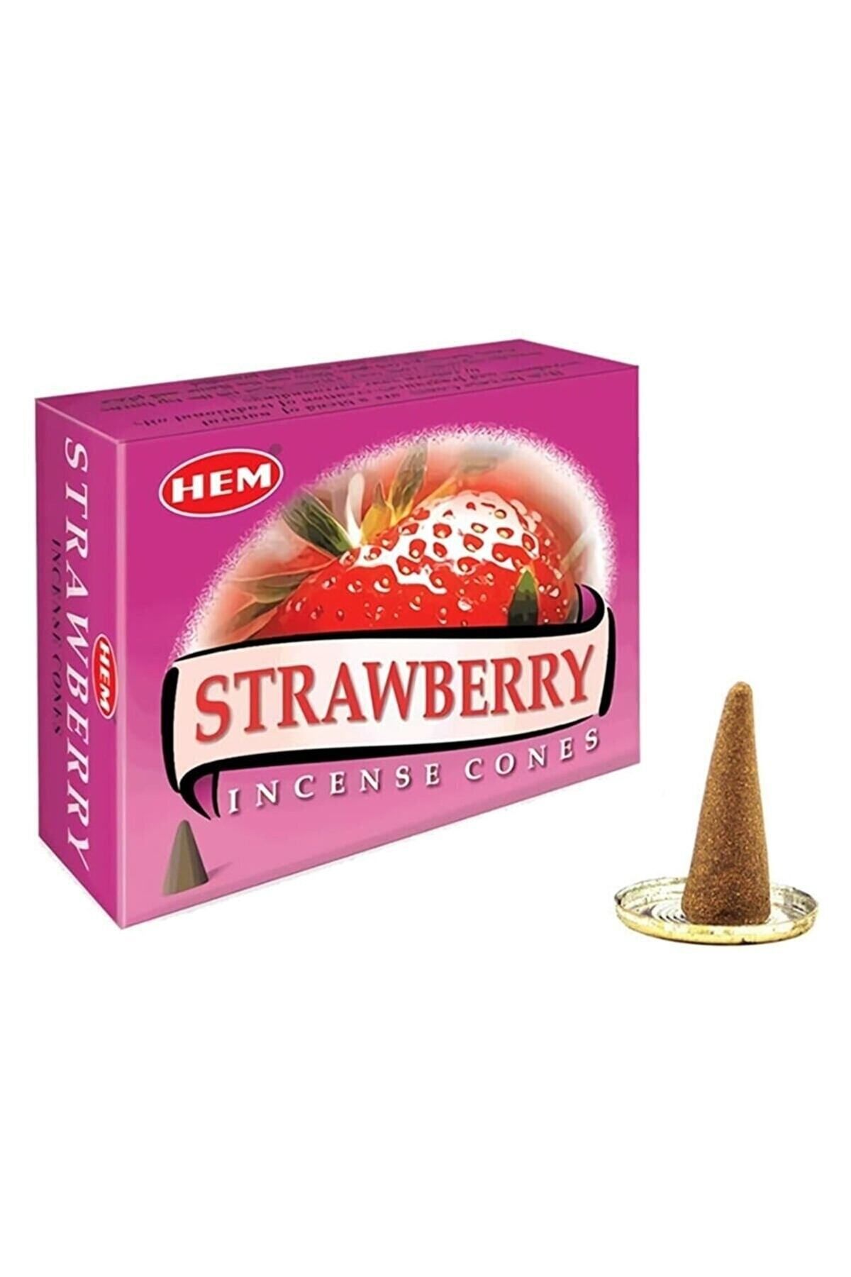 Hem Strawberry Cones Çilek Konik Tütsü 10'lu