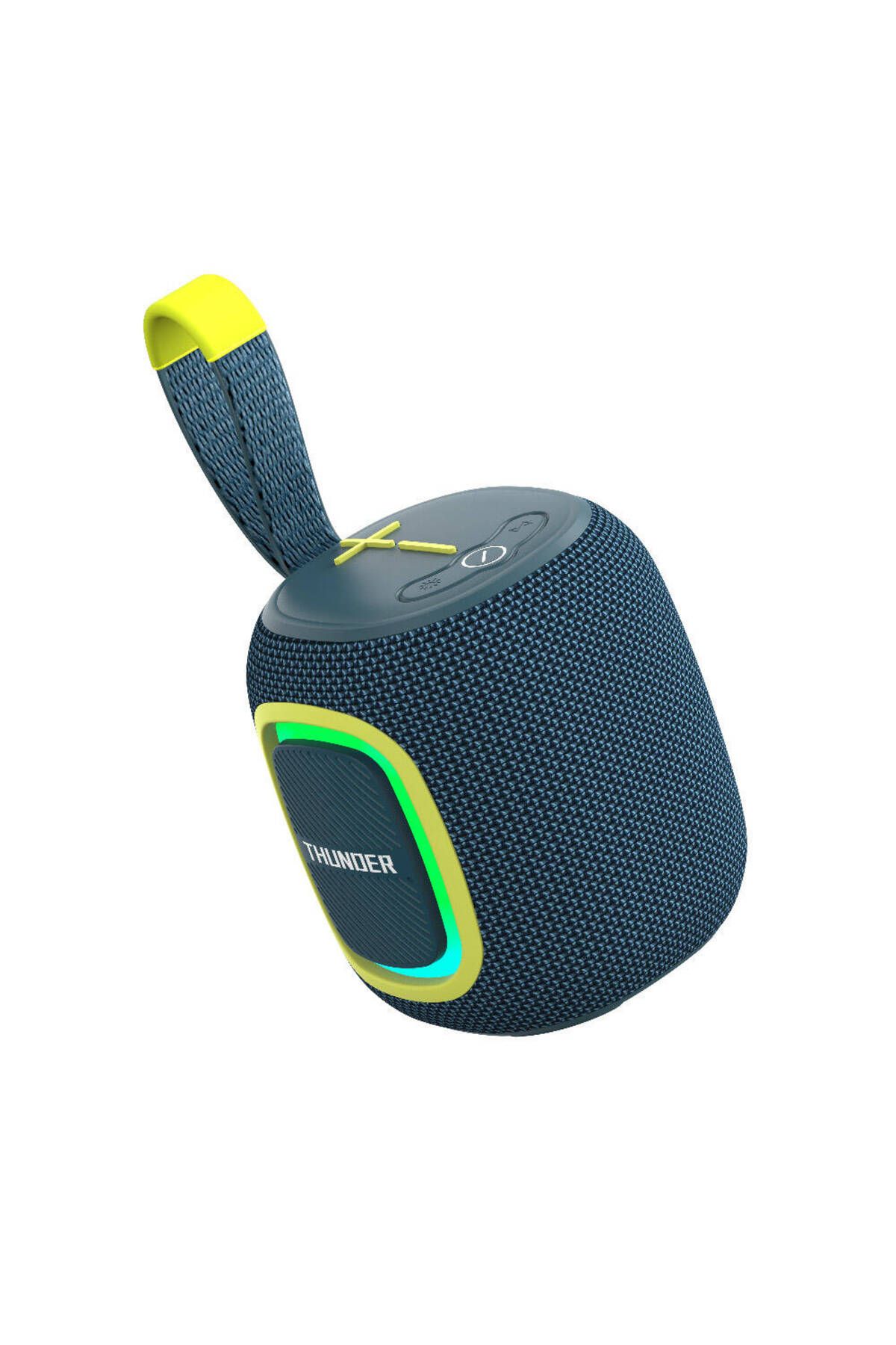 WIWU Bluetooth Hoparlör Wiwu P25 RGB Led Işıklı Wireless Bluetooth Speaker 5.3 Hoparlör Mavi