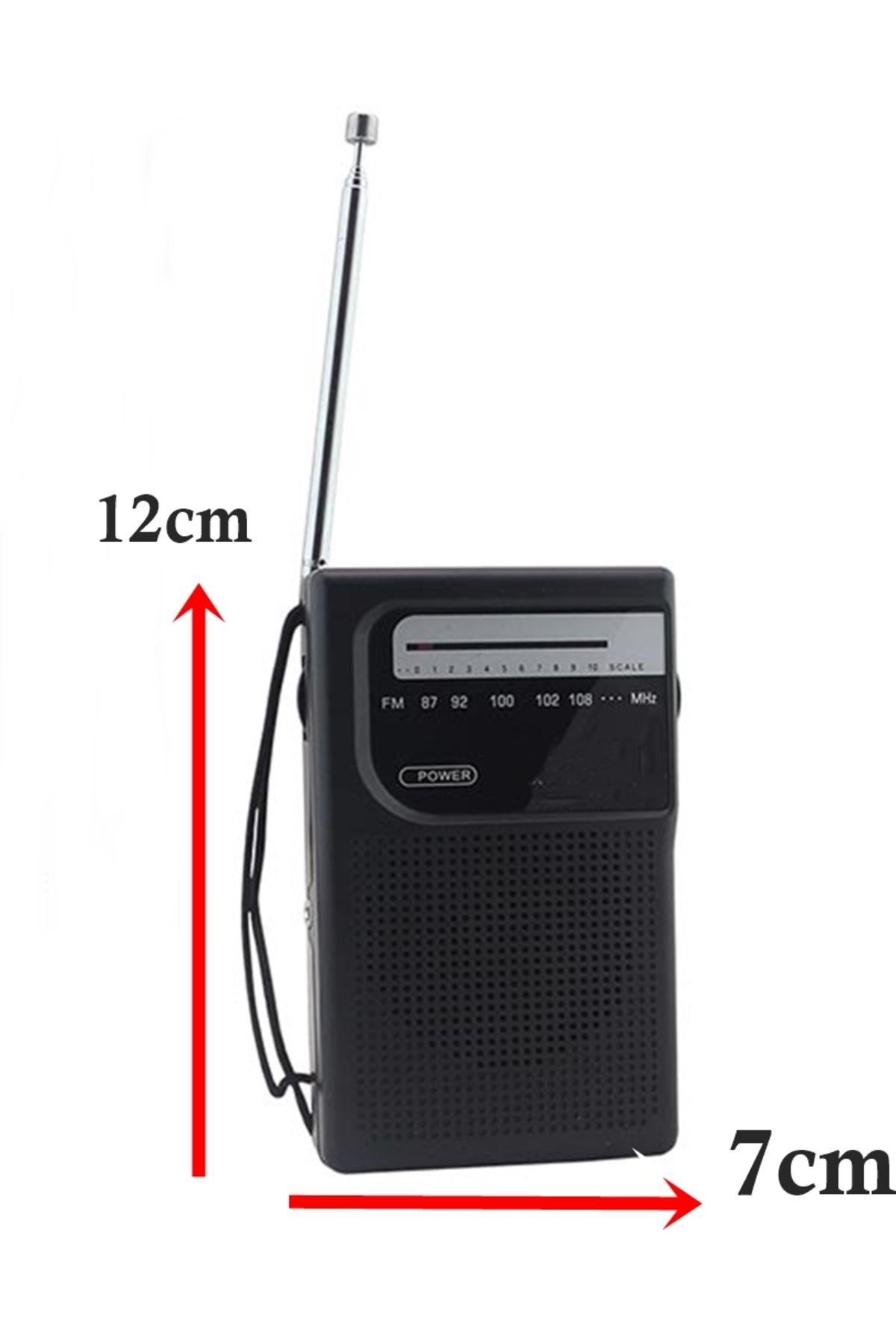 gaman RXY-150 Cep Tipi Pil ile Çalışan Mini Fm Radyo - Deprem Çantası - Pilli RAdyo- Çoban RAdyosu