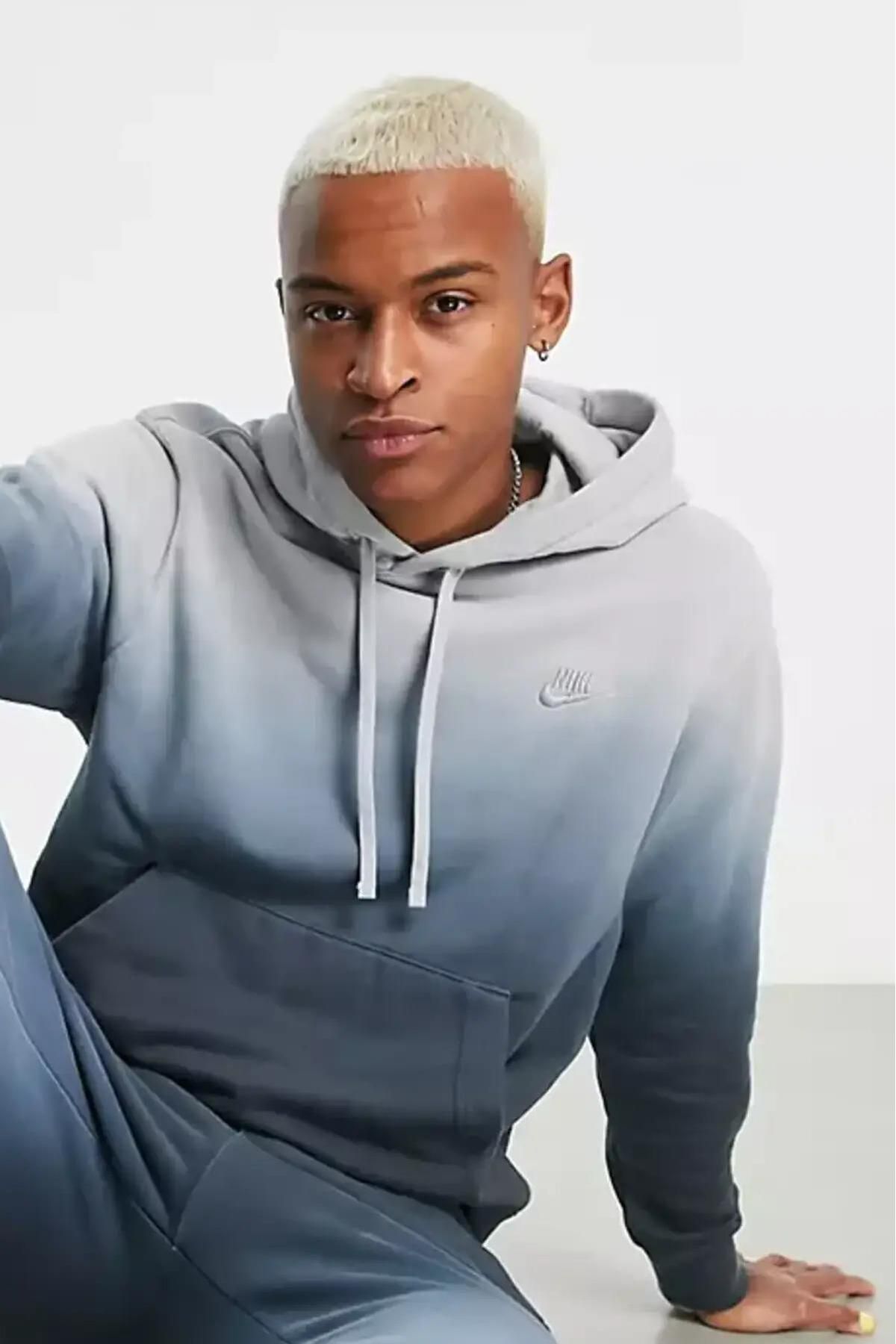 Nike Sportswear French Terry Dip-Dyed Pullover Standart Kesim Erkek Sweatshirt