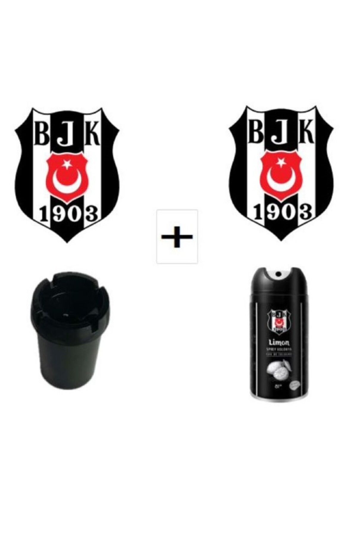 Beşiktaş Kombinasyon 2 Adet Asma Koku+Küllük+Kolonya