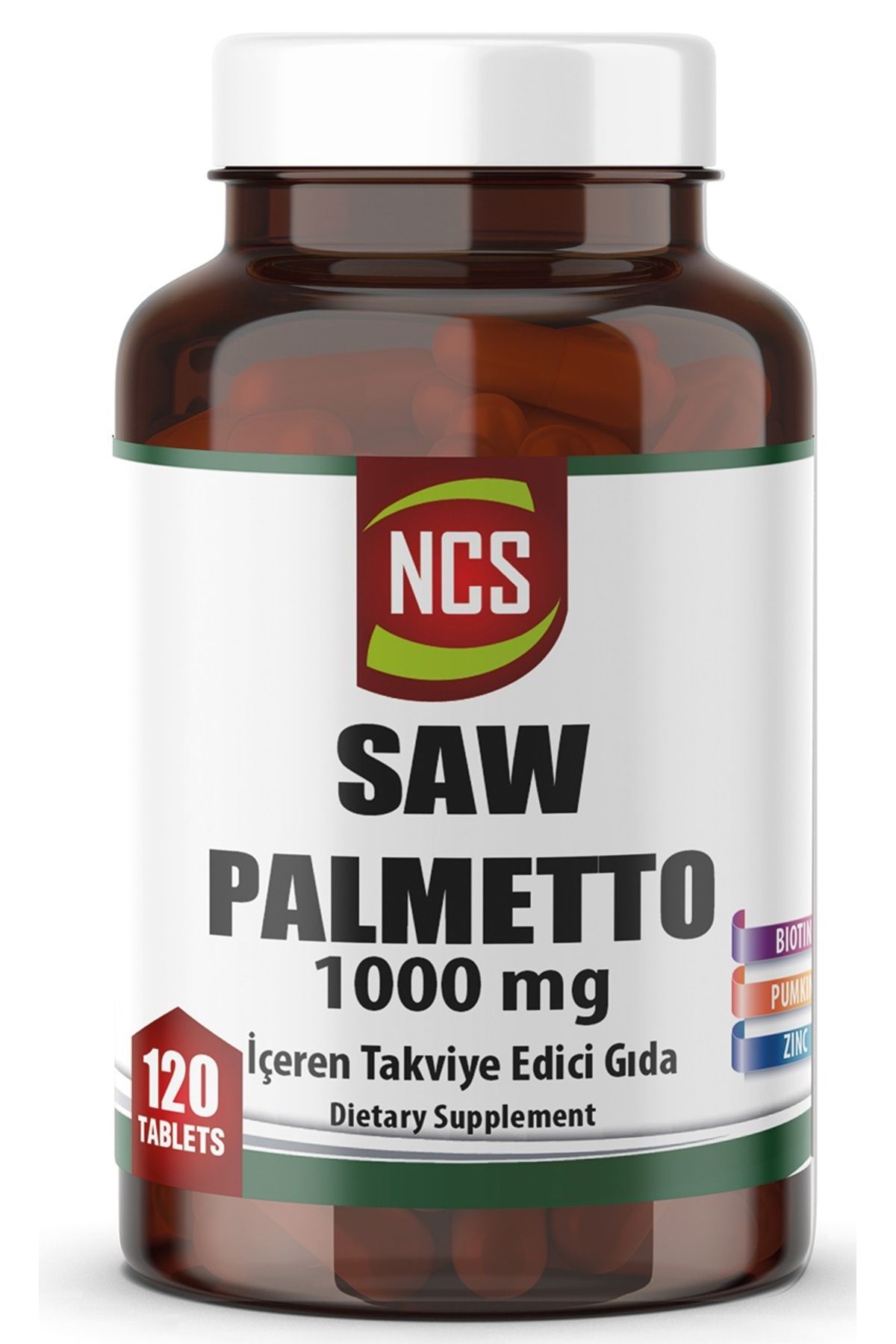 Ncs Saw Palmetto 1000 mg 120 Tablet Çinko Biotin Destekli Formül