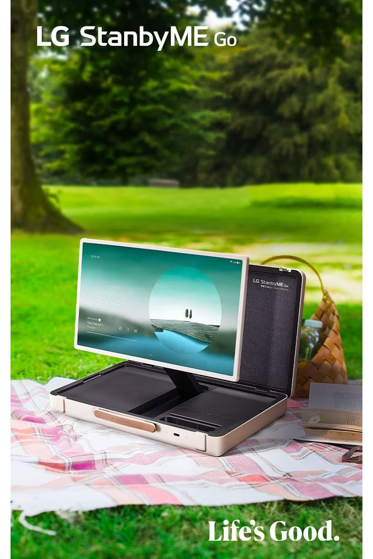 LG StanbyME Go 27" Evrak Çantası Tasarımı TV Dokunmatik Ekran | Taşınabilir ve Kablosuz | Dahili Pil
