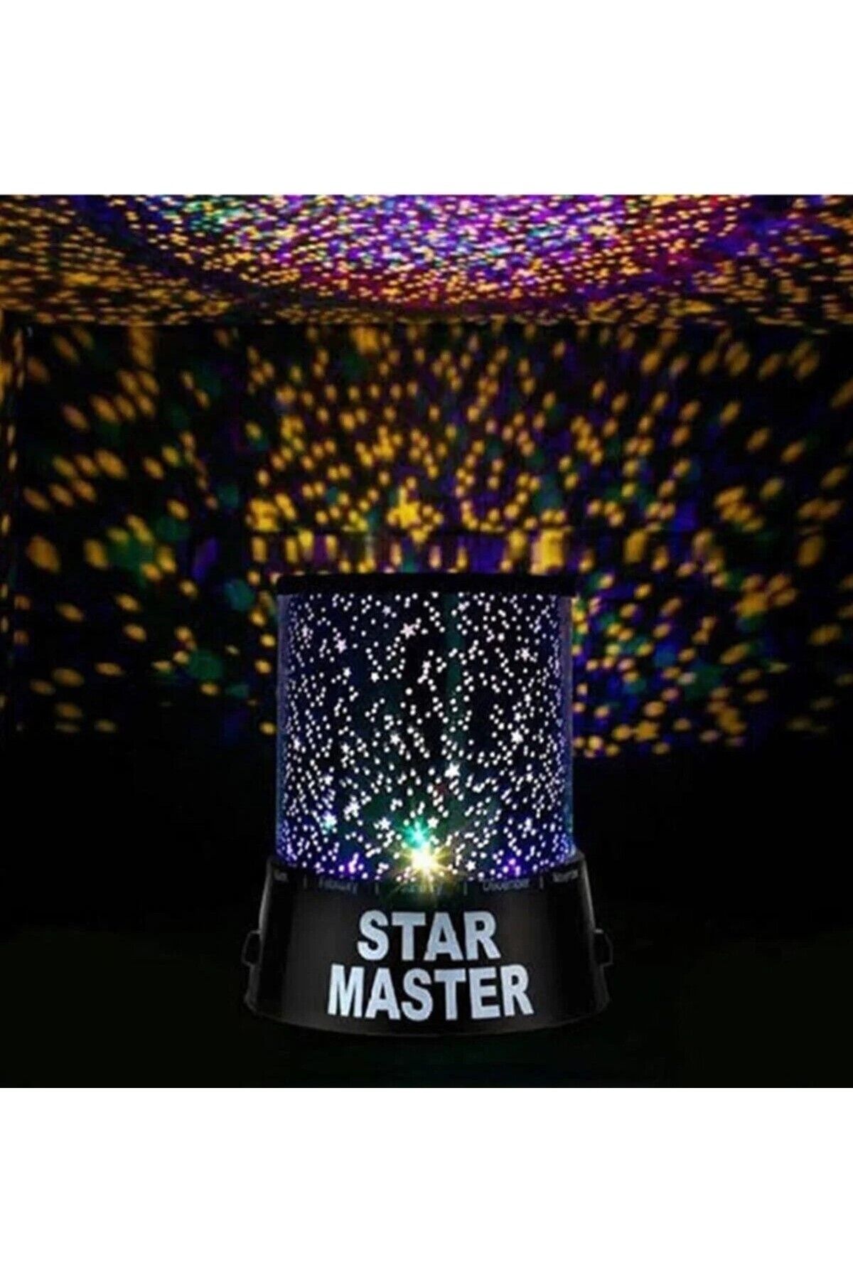 obrigado Çocuk odası Star Master Gece Lambası Gökyüzü Projeksiyonlu Led Renkli Yıldızlı