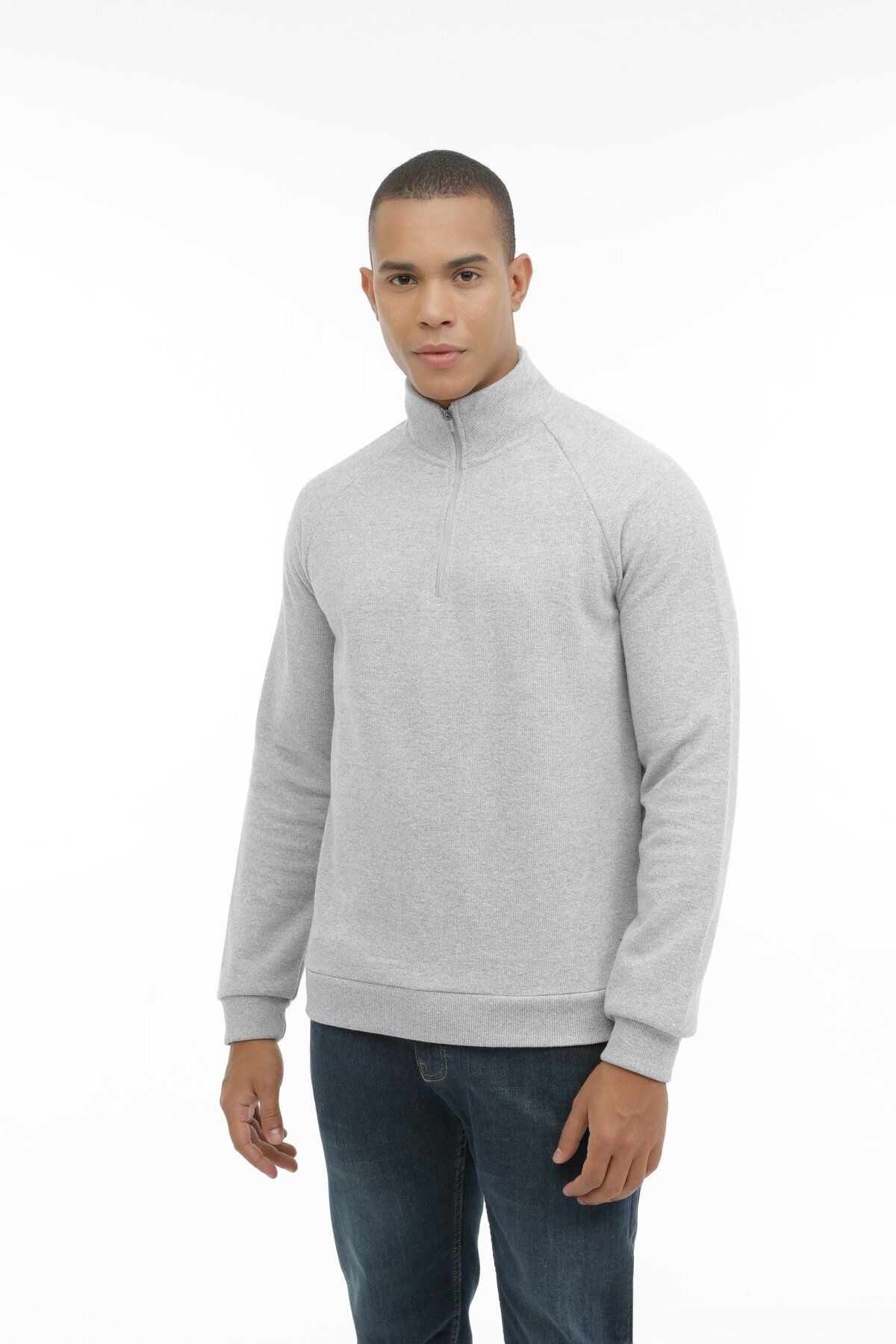 Kinetix ME REX 16ED41 3PR Gri Erkek Sweatshirt