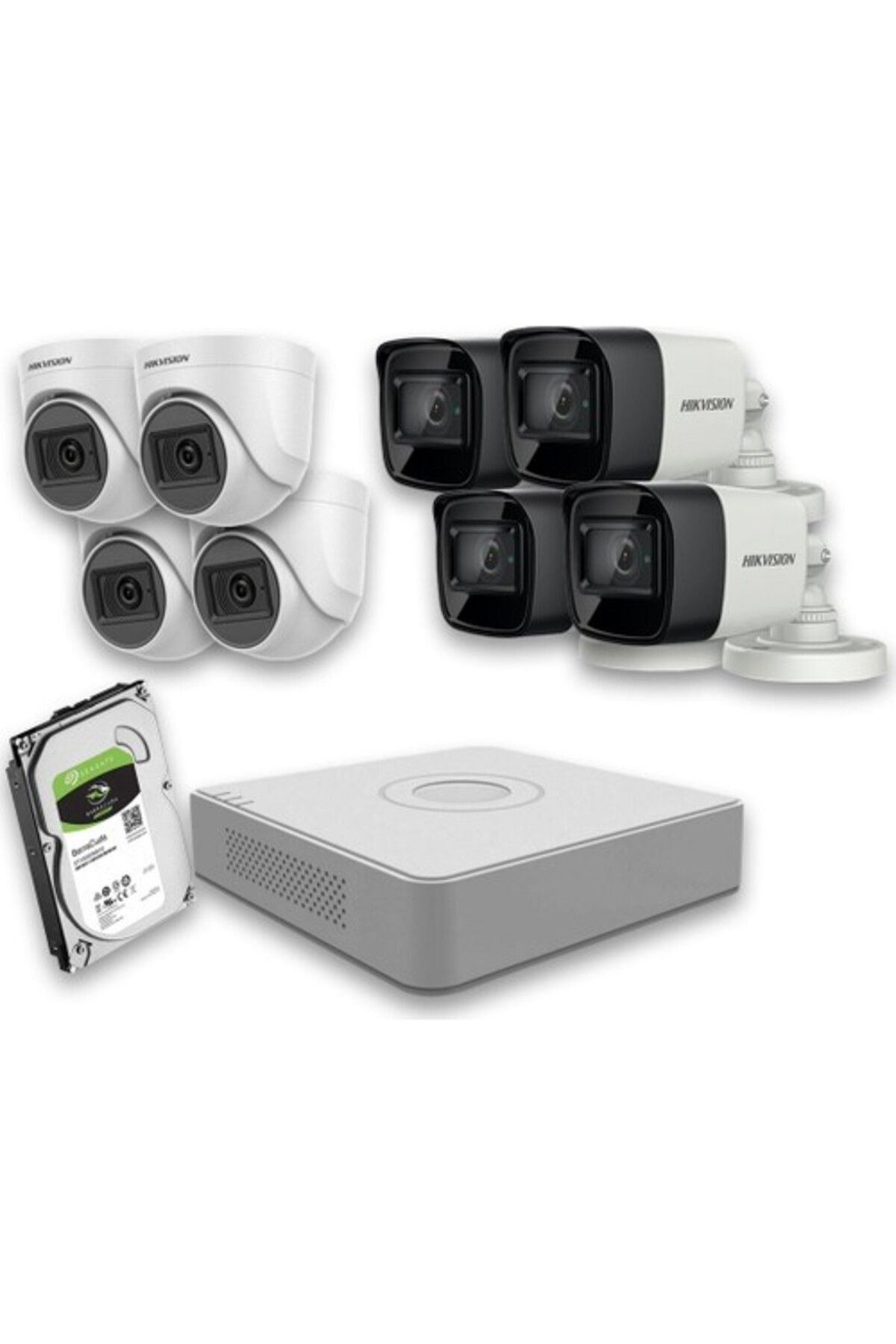 Haikon Hıkvısıon - 8 Kameralı 2mp Güvenlik Sistemleri + Full Set
