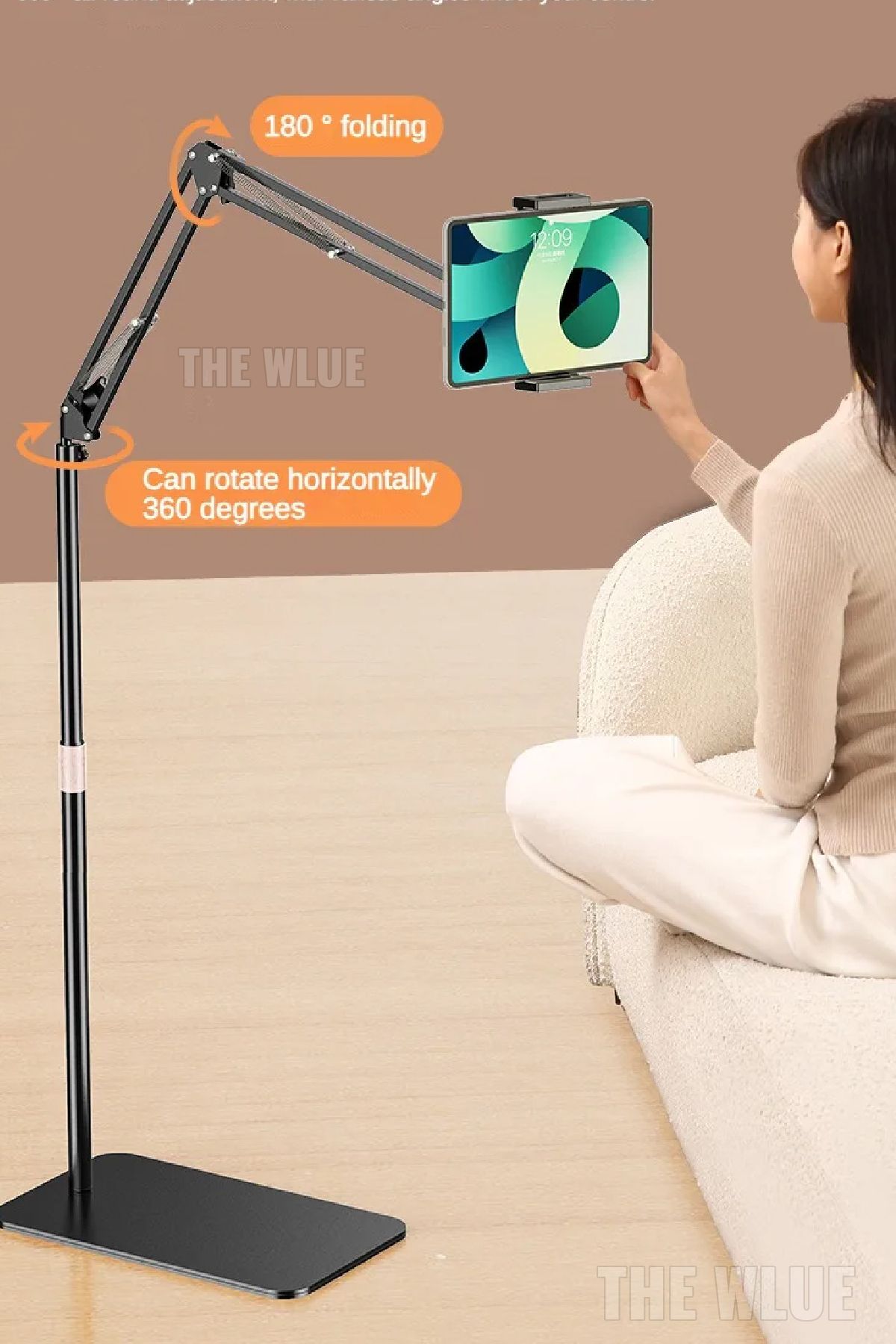 The Wlue 6-11 inch Metal Ayaklı Flexible Tablet ve Telefon Tutucu Stand 148 cm Metal Tablet Tripod