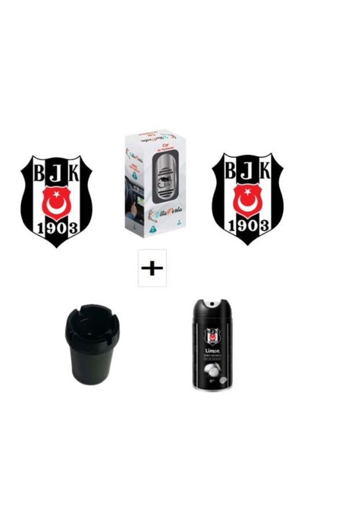 Beşiktaş Kombinasyon 2 Adet Asma Koku+Fan Kokusu+Küllük+Kolonya