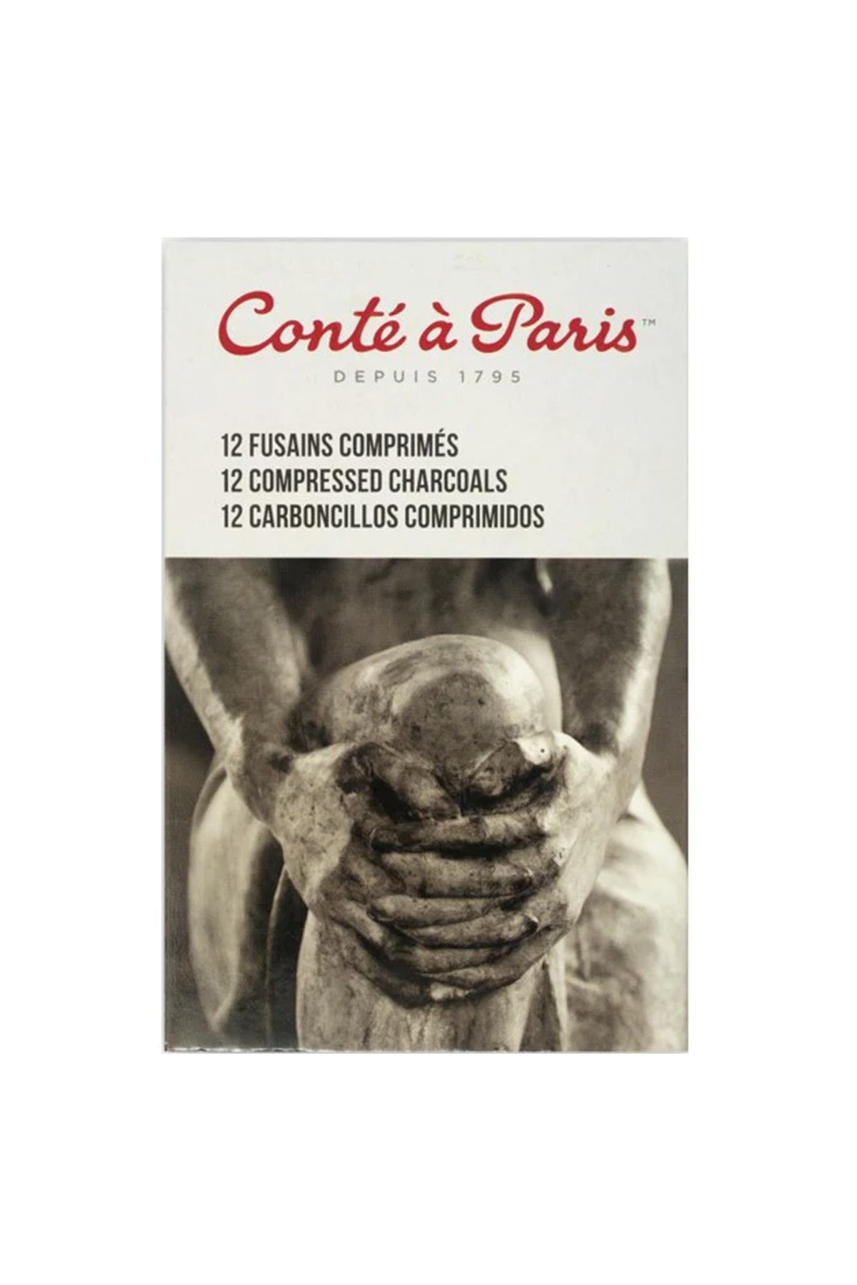 Conte a Paris Sıkıştırılmış Kömür Kalem Yuvarlak(çap:8mm) B