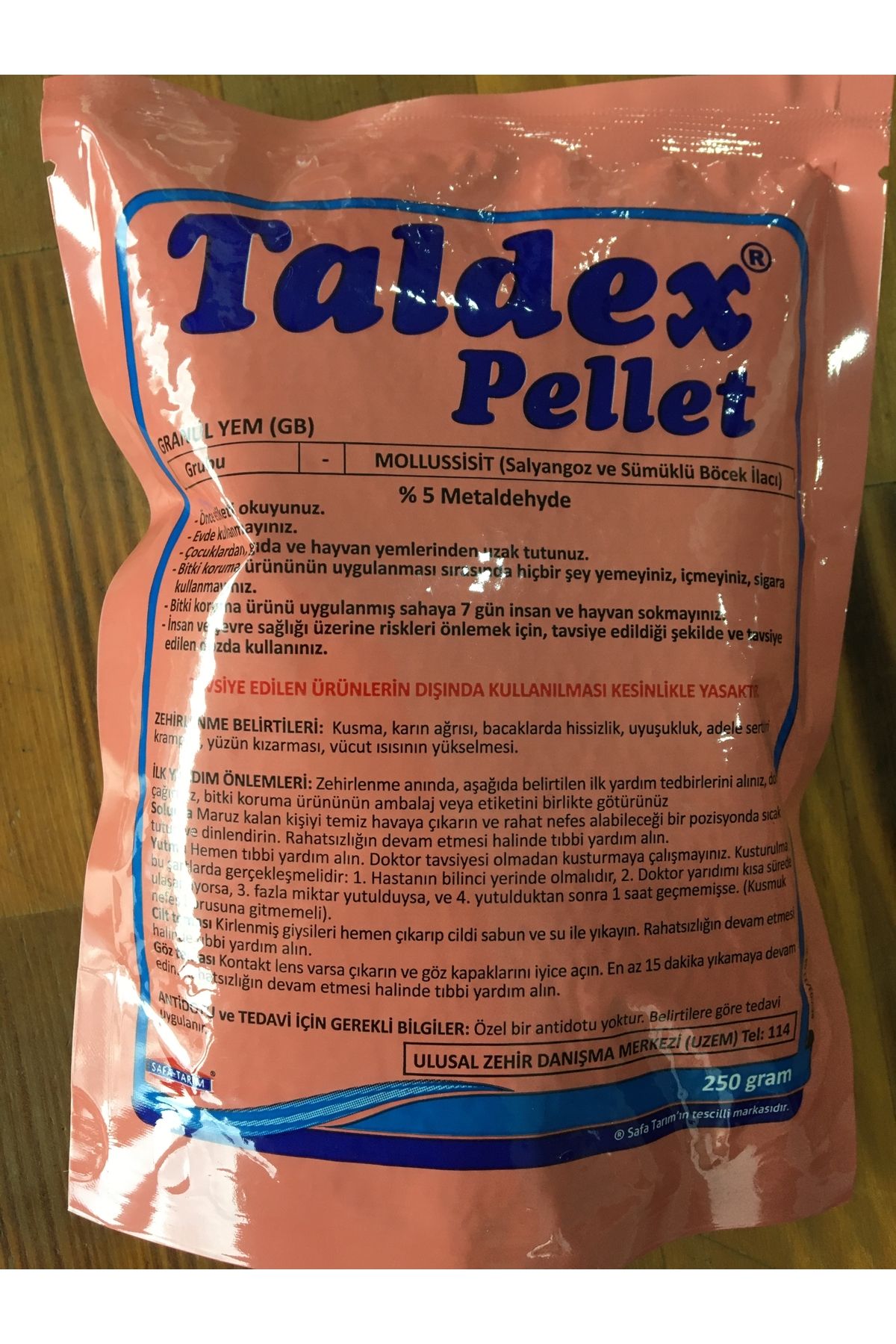 TALDEX PELLET 250gr. Salyangoz ve sümüklü böcek ilacı