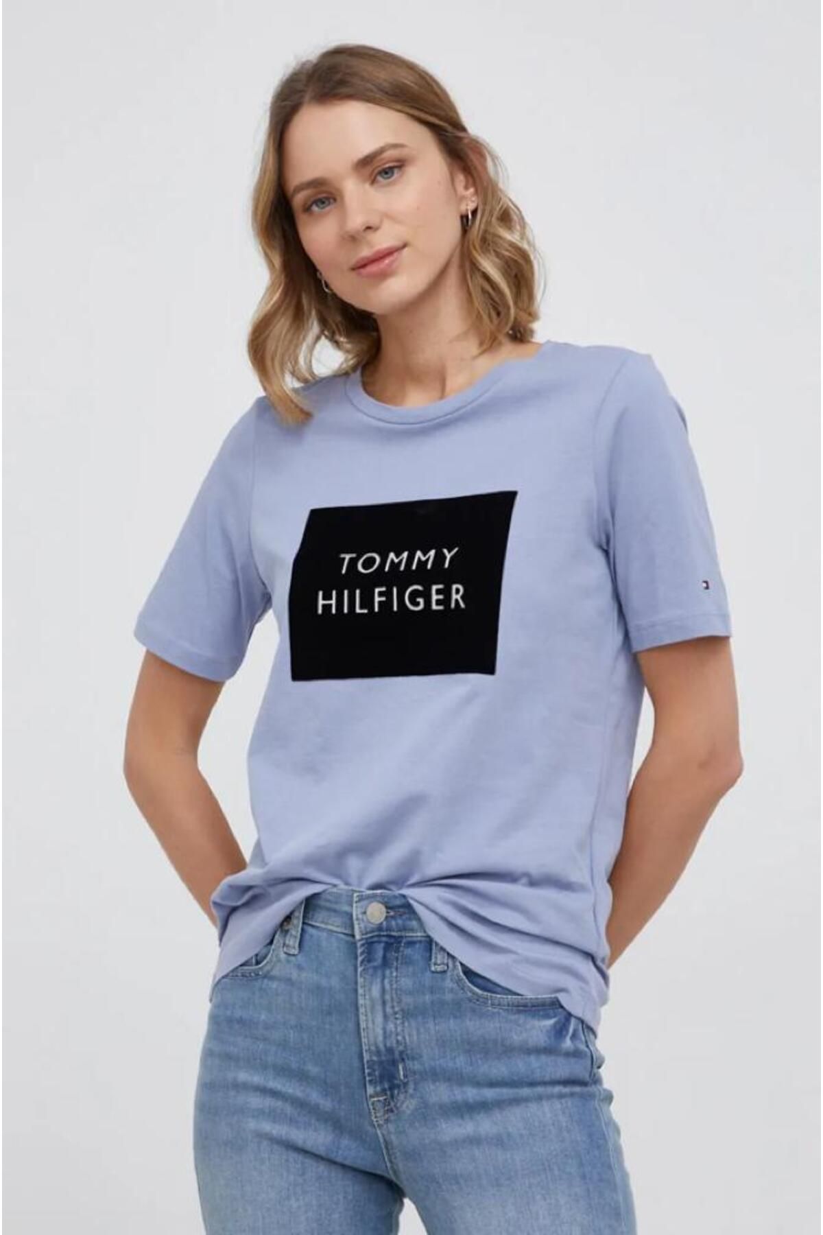 Tommy Hilfiger Organıc Cotton Flock Box Regular Fıt T-shirt