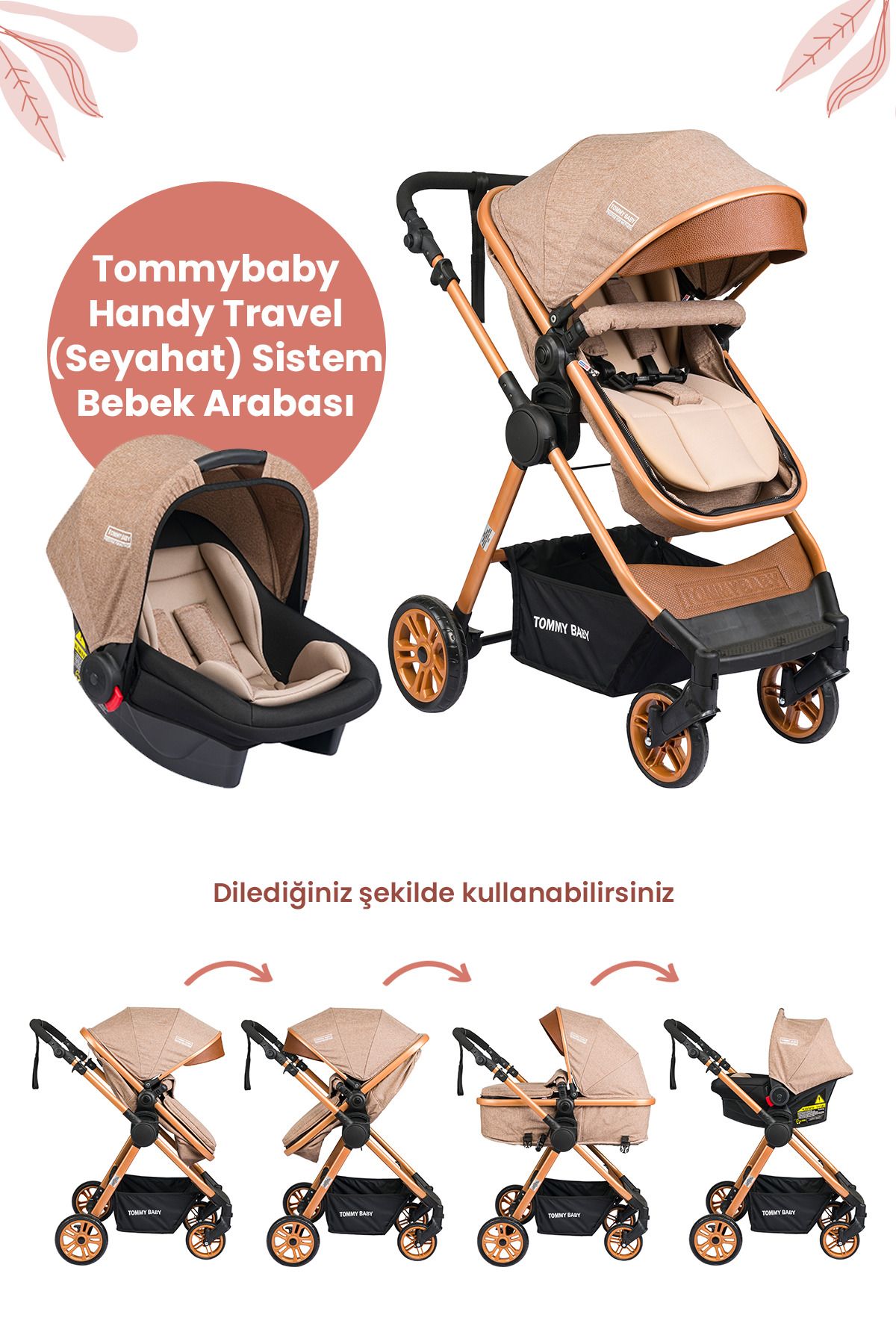 Tommybaby Handytravel (SEYAHAT) Sistem Bebek Arabası
