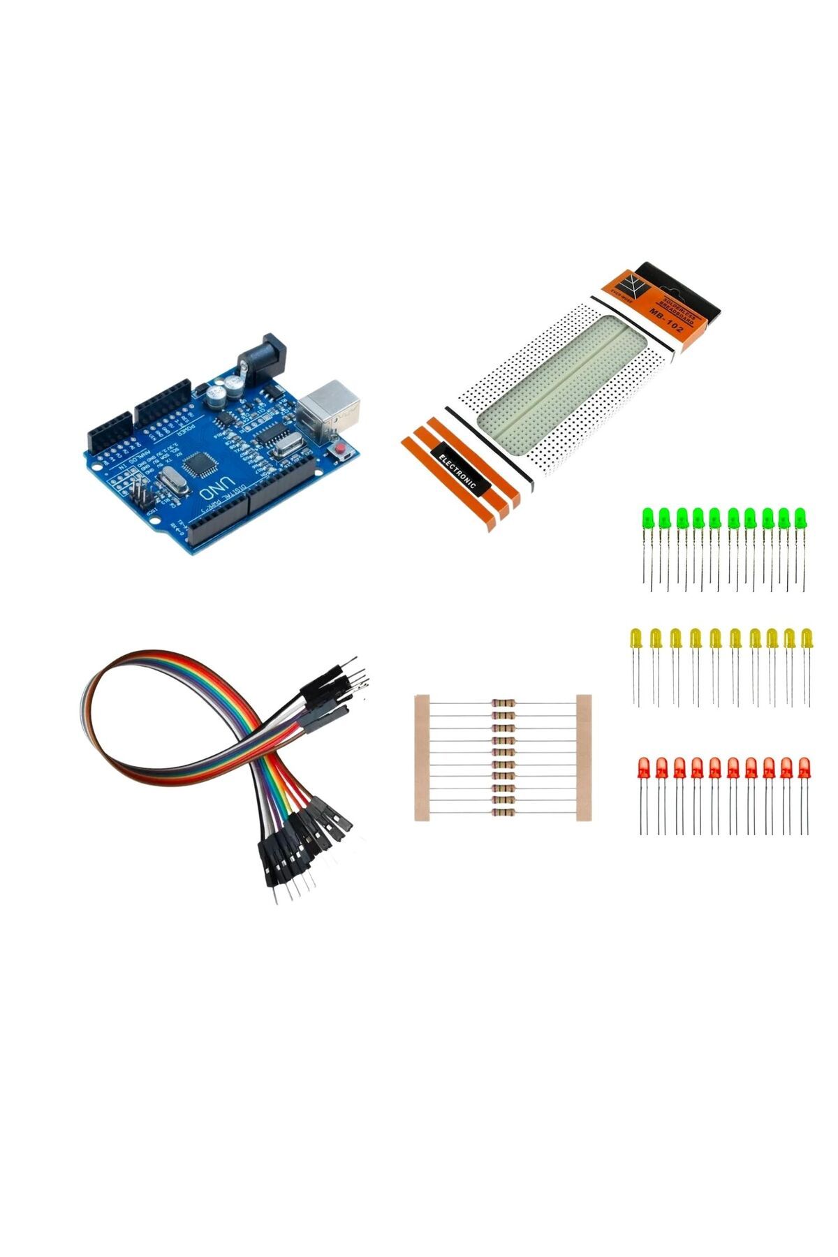 Fapatech Arduino İle Trafik Lambası Yapım Proje Seti - E-Pdf İçerikli
