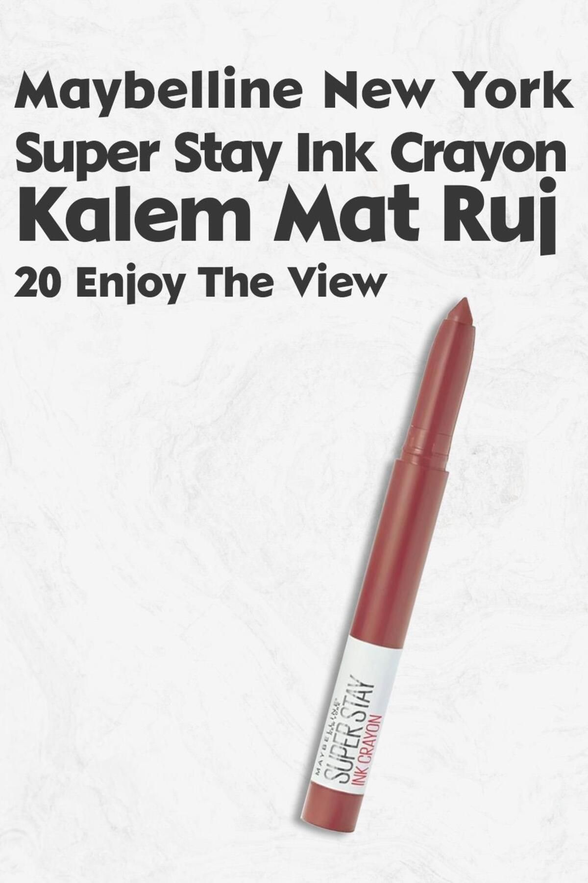 Maybelline New York Super Stay Ink Crayon Mat Kalem Ruj 20