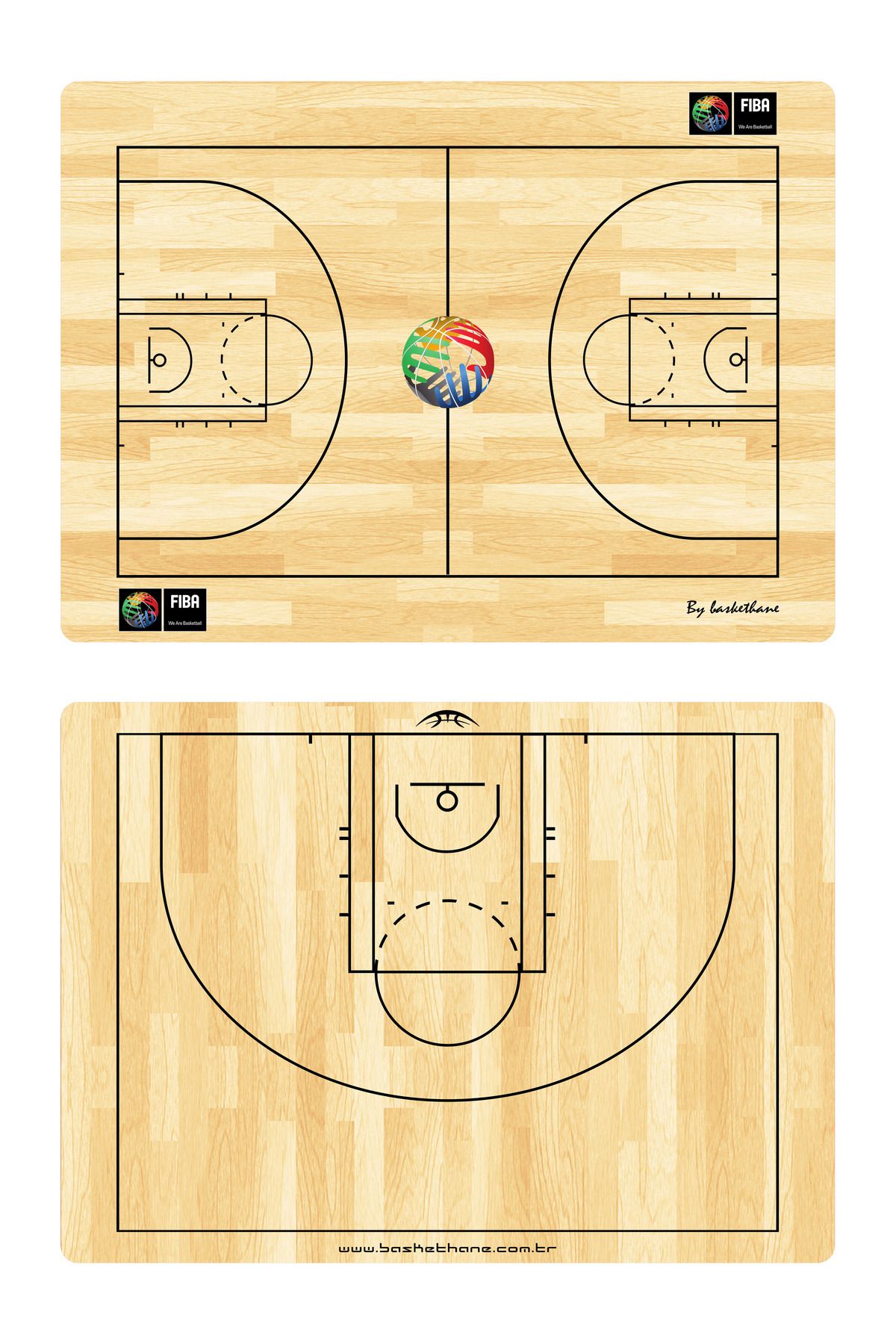 Hoops Basketball Fiba Taktik Tahtası (29X21CM)