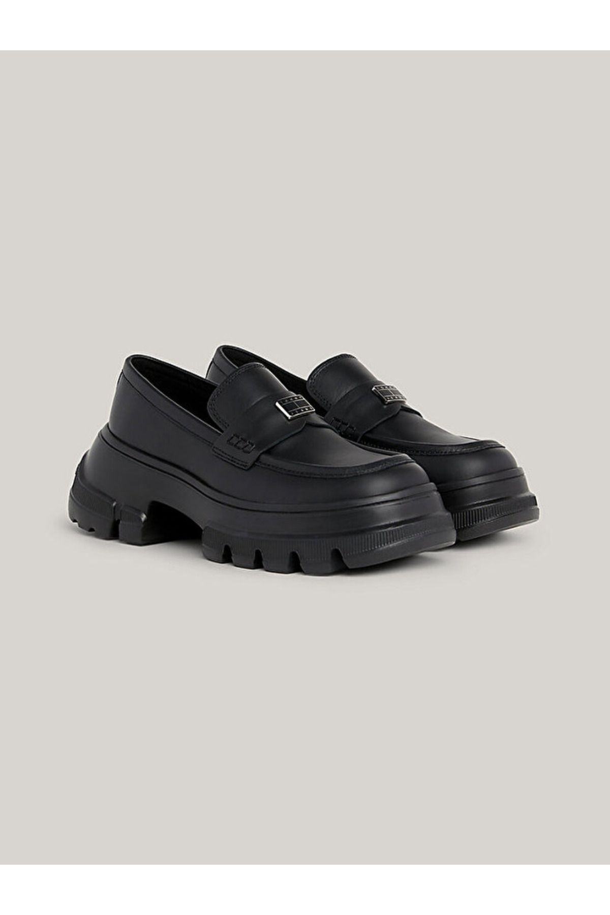 Tommy Hilfiger Chunky Cleat Leather Loafers