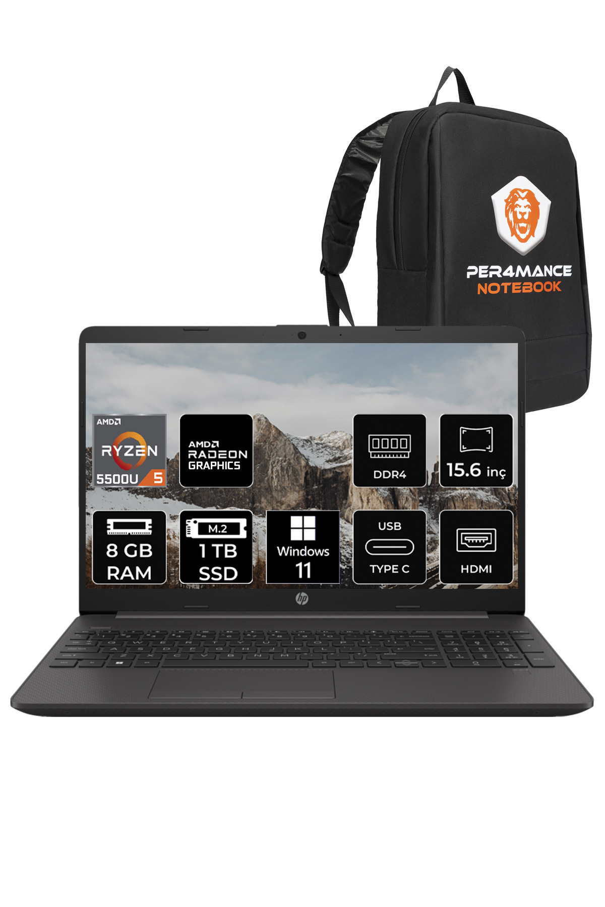 255 G8 Ryzen 5 5500-8GB 1TB SSD 15.6