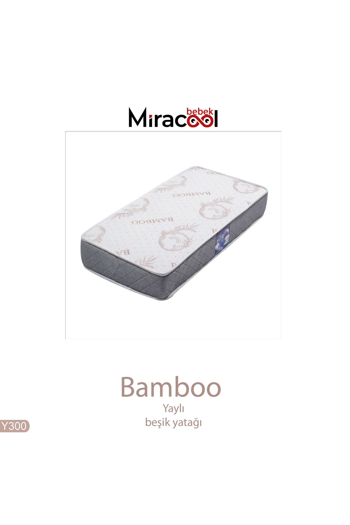 miracool Bambo Yaylı Bebek Beşik Yatağı 70x110cm