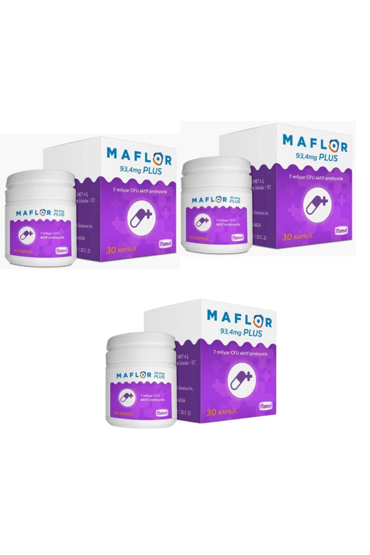 MAMSEL Maflor Probiyotik Plus 30 Kapsül 3 adet