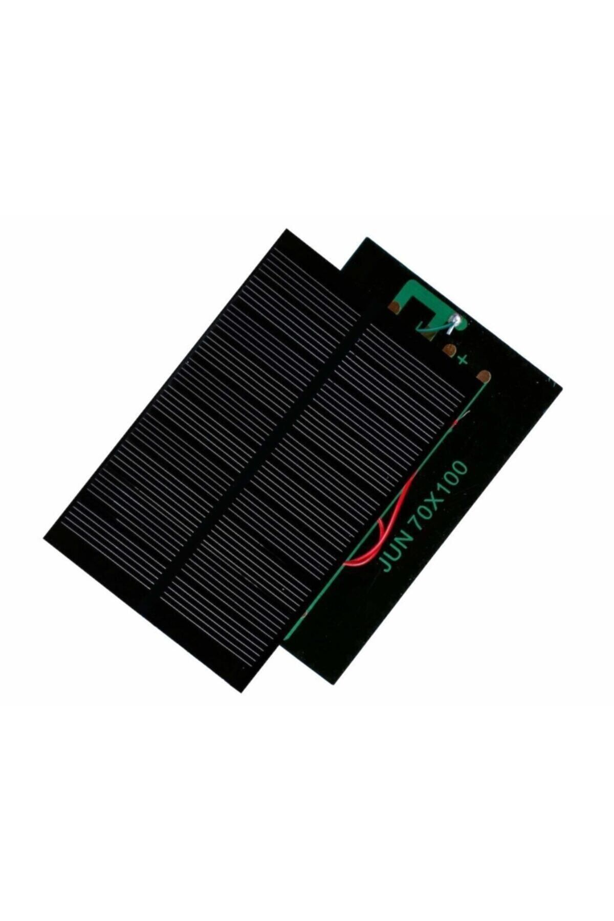 EmAyCenter Küçük Mini Güneş Paneli 7cmx10cm 6 Volt Uç Kablolu