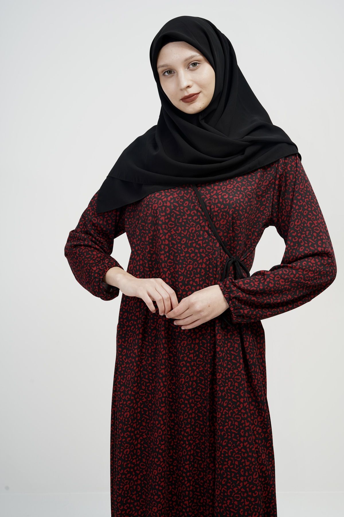Kutay Collection Bağlamalı Pamuklu Kadın Namaz Elbisesi