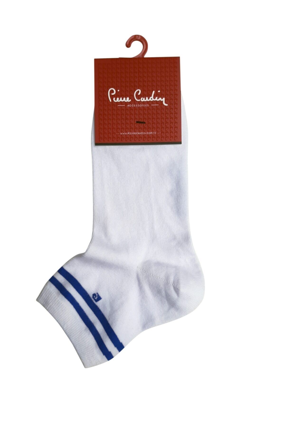 Pierre Cardin Çemberli Kısa Konç Pamuk Çorap Beyaz/sax