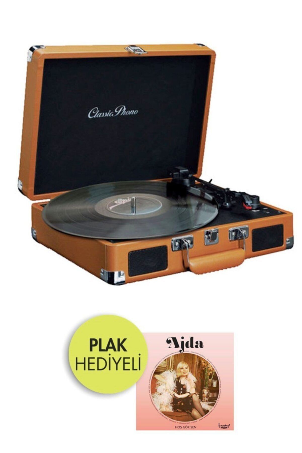 Genel Markalar Pikap - Classic Phono Tt-10 (atatürk'ün Sevdiği Şarkılar Plak Hediyeli)
