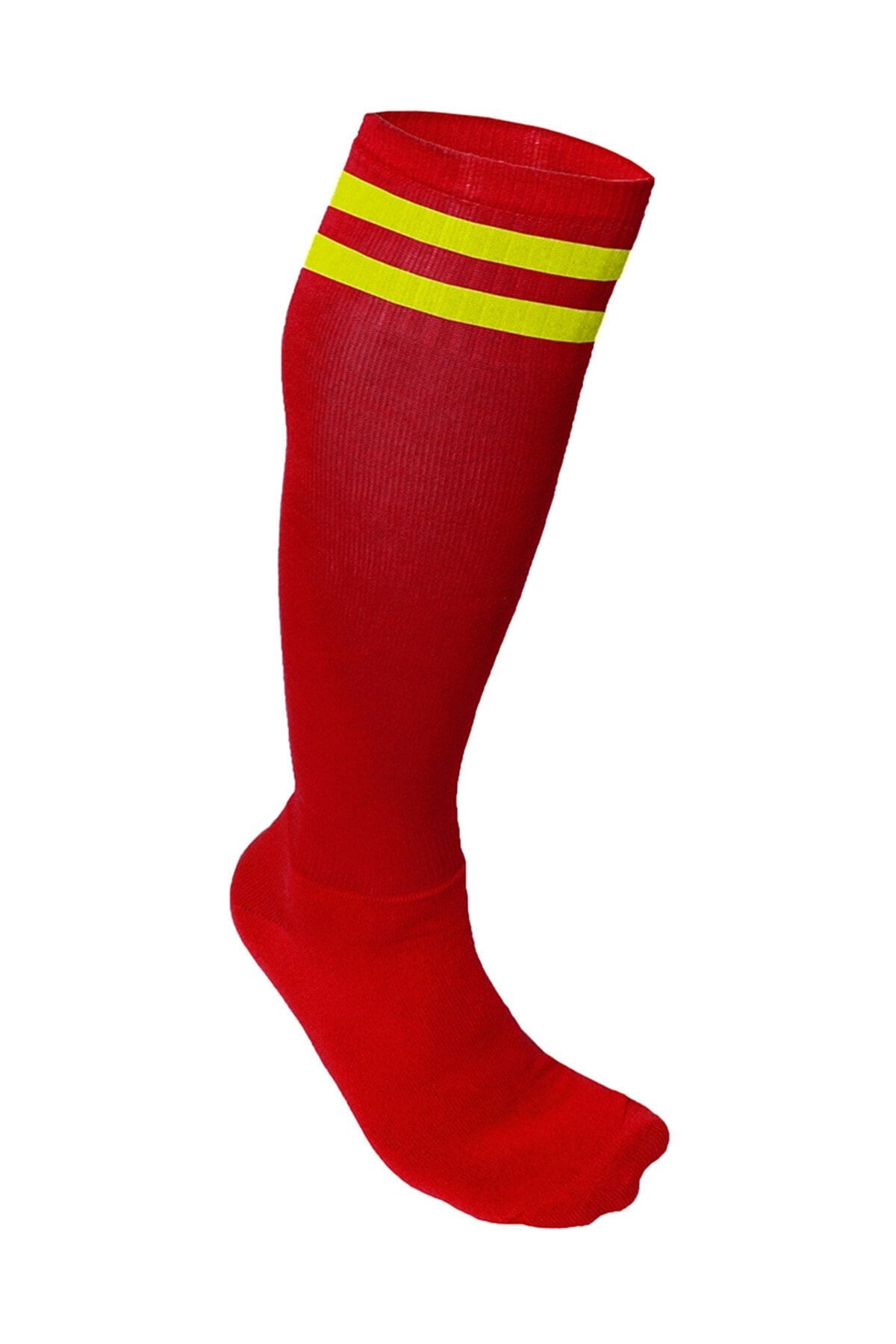 Nacar Süper Futbol Tozluğu-çorabı Kırmızı Sarı
